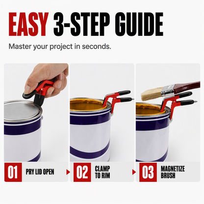 🧲 Magnetischer Malerpinsel-Clip mit beidseitiger Halterung & universeller Klemme – praktischer Farbpinselhalter aus Kunststoff 🖌️