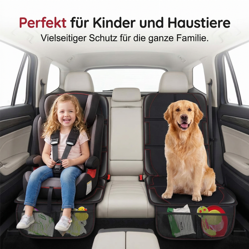 Sicherer rutschfester Autositzschutz für Kinder