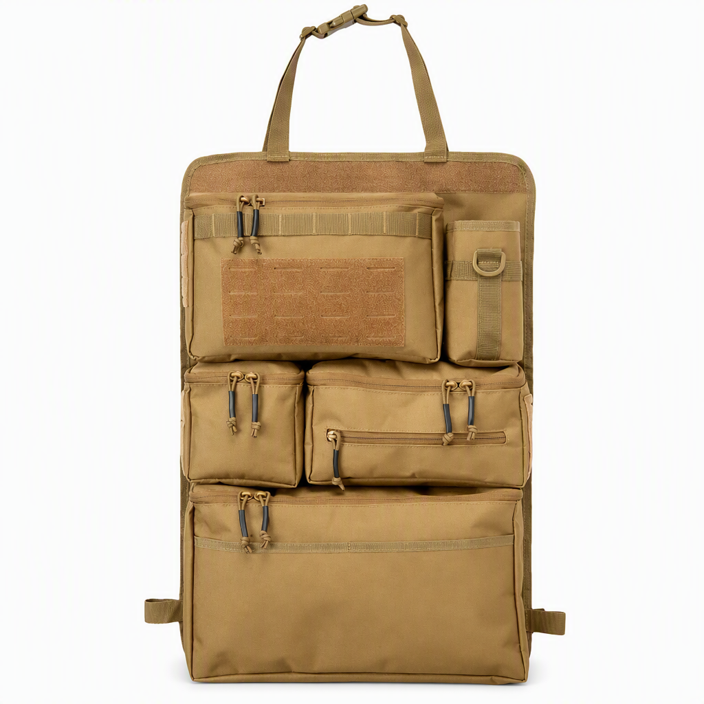 📢📢40% RABATT !!⏰Robuster taktischer Rücksitz-Organizer für Autos aus Nylon, Mehrfachtaschen-Aufbewahrungstasche mit Reißverschluss für SUVs