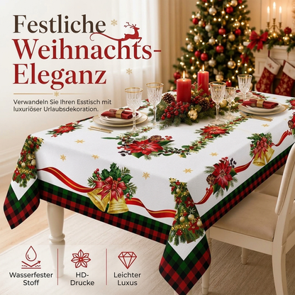 🎉 Wasserfeste festliche Tischdecke – ideal für Feiertage, Partys und besondere Anlässe ✨🎄