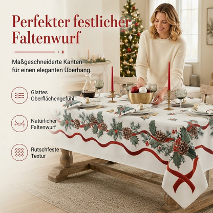 🎉 Wasserfeste festliche Tischdecke – ideal für Feiertage, Partys und besondere Anlässe ✨🎄