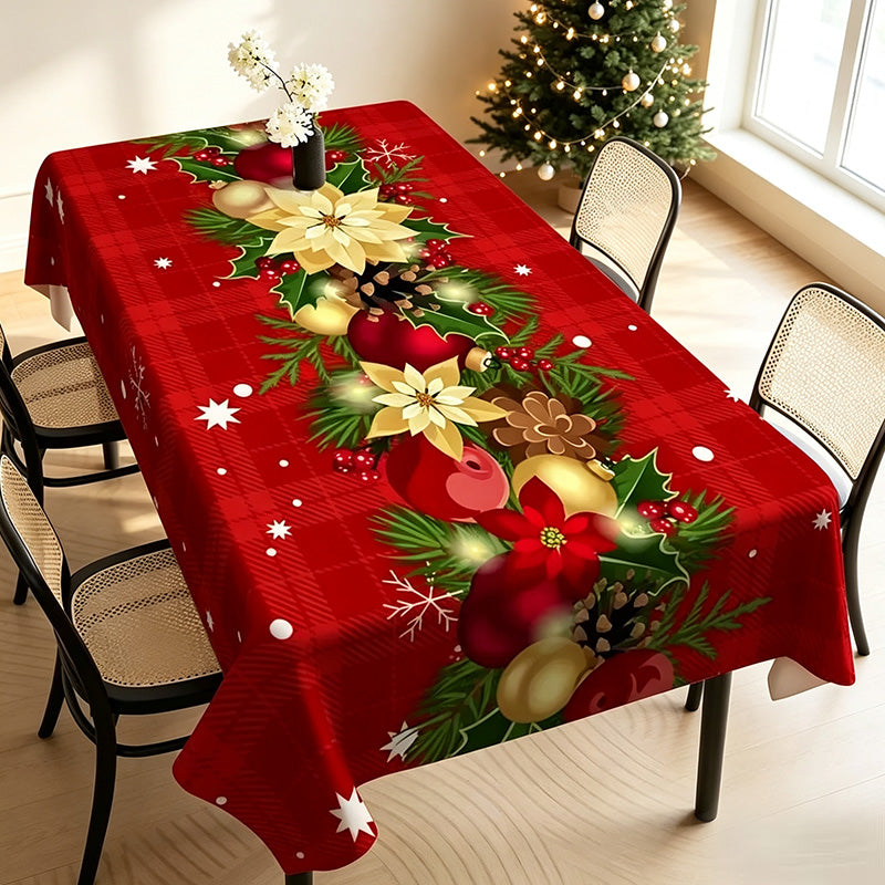 🎉 Wasserfeste festliche Tischdecke – ideal für Feiertage, Partys und besondere Anlässe ✨🎄
