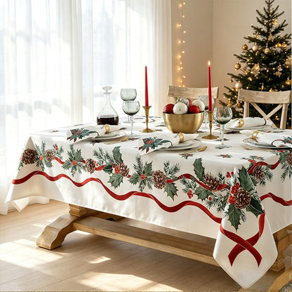 🎉 Wasserfeste festliche Tischdecke – ideal für Feiertage, Partys und besondere Anlässe ✨🎄