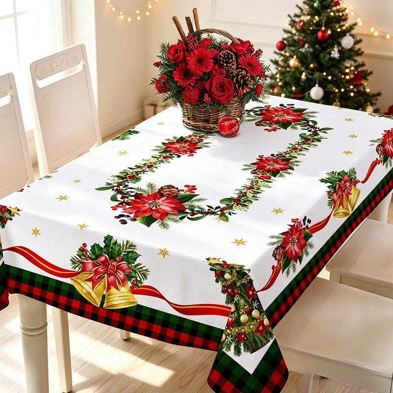 🎉 Wasserfeste festliche Tischdecke – ideal für Feiertage, Partys und besondere Anlässe ✨🎄