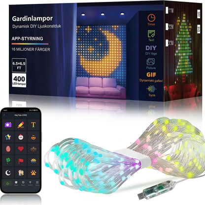 🎄 50 % RABATT! ✨ LED-Lichtervorhang – Wasserdicht, für innen & außen ✨