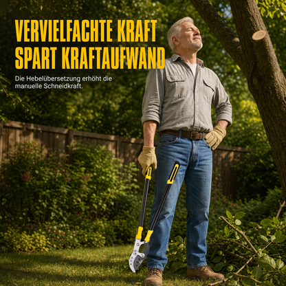 🌿 50 % Rabatt! ✂️ Hochbelastbare Gartenschere mit Compound-Hebelwirkung – gehärtete Stahlklinge & Rahmen aus Flugzeugaluminium für kraftvolles Schneiden