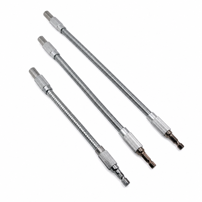 ⏳Zeitlich begrenztes Angebot⏰Flexible Metall-Wellenverlängerung für Bohrmaschinen und Schraubendreher – Mehrwinkel-Bithalter