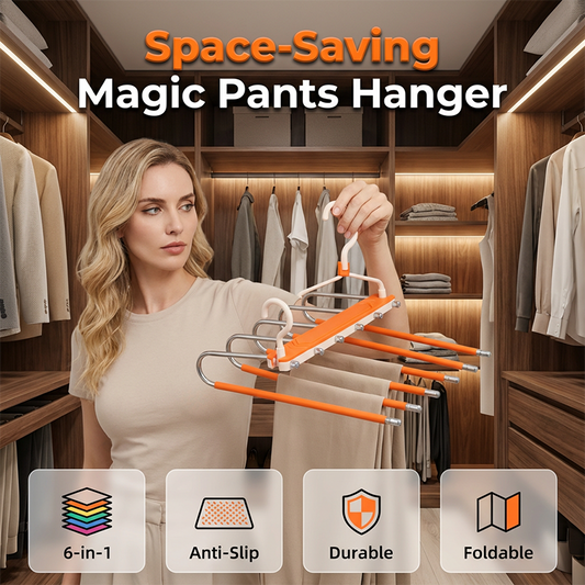 🔥 50% RABATT 👖 Mehrschichtiger Hosenbügel – platzsparende vertikale Aufbewahrung für Jeans, Hosen, Schals & Krawatten ✨