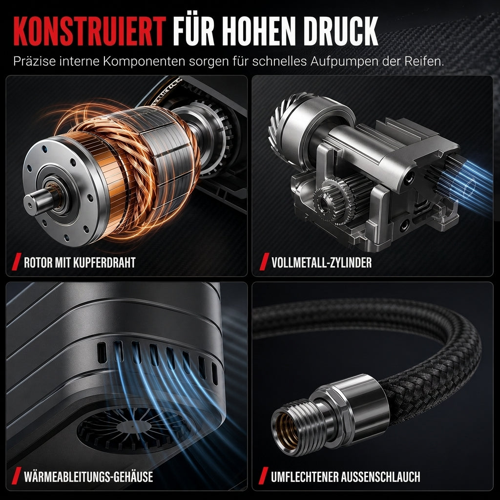 ⏳Zeitlich begrenztes Sonderangebot⏰Tragbarer elektrischer Handreifenfüller/Luftpumpe für Autos, Fahrräder und Reifen von Elektrofahrzeugen