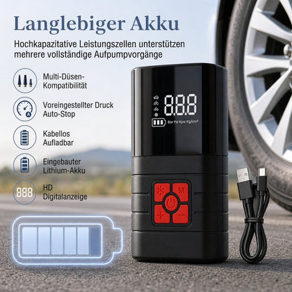 ⏳Zeitlich begrenztes Sonderangebot⏰Tragbarer elektrischer Handreifenfüller/Luftpumpe für Autos, Fahrräder und Reifen von Elektrofahrzeugen