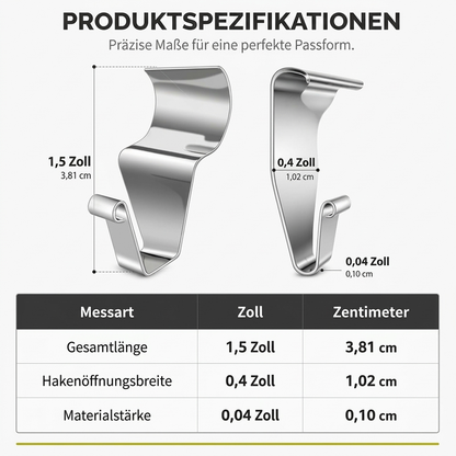 🏠 50% RABATT! 🔩 304 Edelstahl Vinyl-Fassadenhaken – Robust & bohrfrei ✨