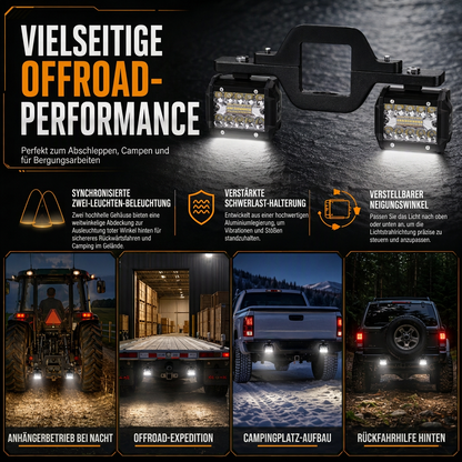 💡LED-Arbeitsscheinwerfer Lichtgruppe für Anhängerkupplung – Dual Rückfahrscheinwerfer Leuchtgruppe für Pickup & SUV🚙 | 🔥50% RABATT