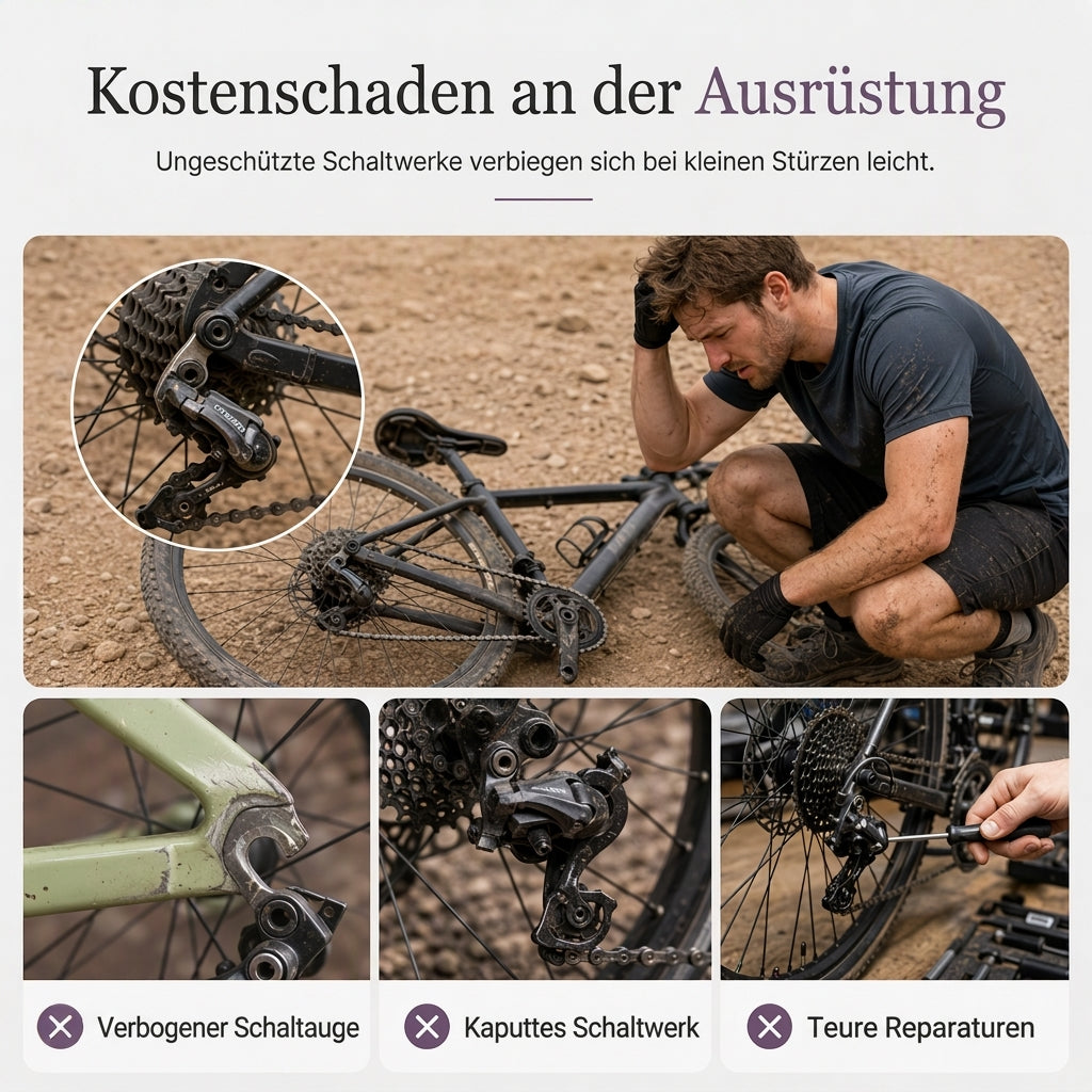 📢📢50% RABATT !!⏰Fahrrad Schaltwerk Schutz Bergfahrrad Schaltwerkschutz