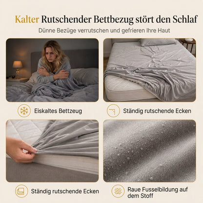 Weicher Hasen-Plüsch- und Milchvelours-Spannbettlaken, matratzenbezug, staubdichter Matratzenschutz