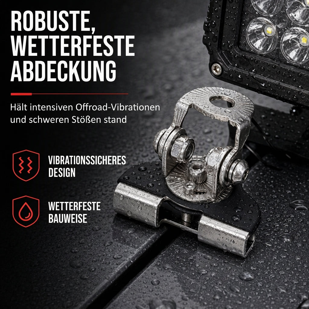 🚘 LED-Lichtbalken-Halterungsset für Motorhaube – 1 Paar Klemmenhalterungen für Arbeitsscheinwerfer, Umbau/Zubehör