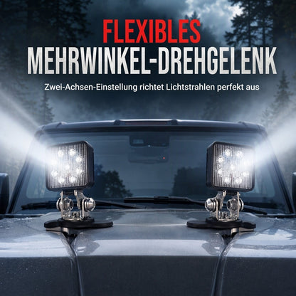 🚘 LED-Lichtbalken-Halterungsset für Motorhaube – 1 Paar Klemmenhalterungen für Arbeitsscheinwerfer, Umbau/Zubehör