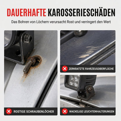 🚘 LED-Lichtbalken-Halterungsset für Motorhaube – 1 Paar Klemmenhalterungen für Arbeitsscheinwerfer, Umbau/Zubehör