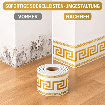 ✨ Selbstklebende Fußleisten-Kantenaufkleber – flexible Sockelleisten zum Aufkleben, ganz ohne Bohren