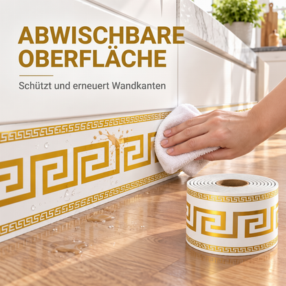 ✨ Selbstklebende Fußleisten-Kantenaufkleber – flexible Sockelleisten zum Aufkleben, ganz ohne Bohren