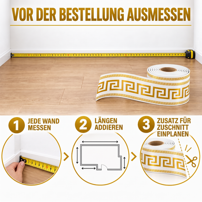 ✨ Selbstklebende Fußleisten-Kantenaufkleber – flexible Sockelleisten zum Aufkleben, ganz ohne Bohren