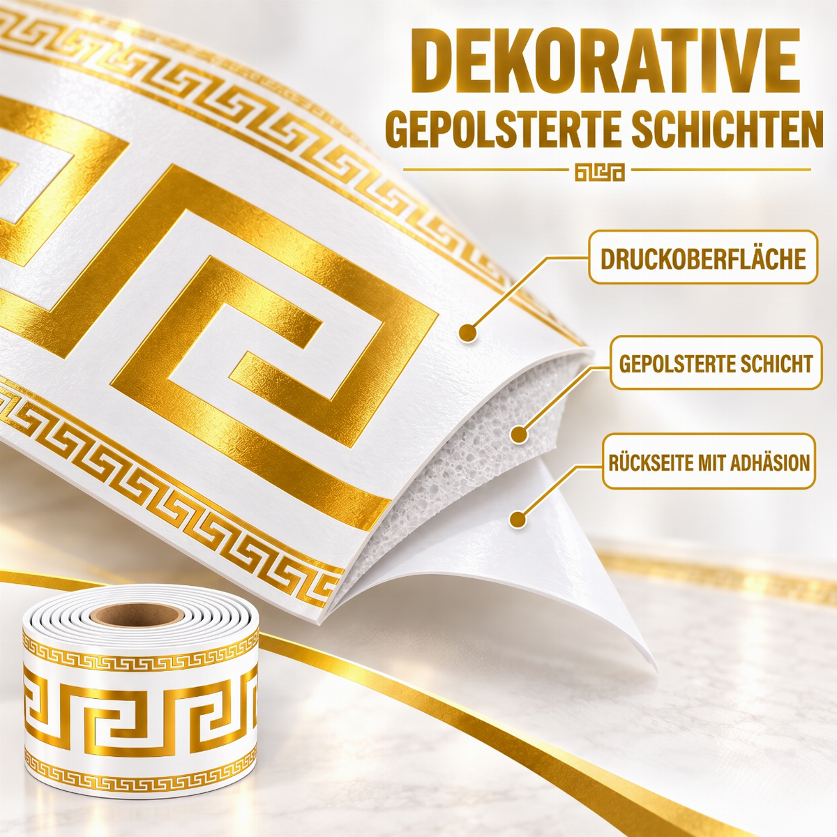 ✨ Selbstklebende Fußleisten-Kantenaufkleber – flexible Sockelleisten zum Aufkleben, ganz ohne Bohren