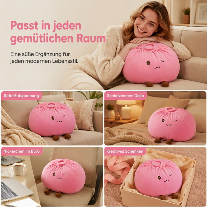 Niedliches Bao-Brot Plüschkissen