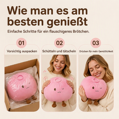 Niedliches Bao-Brot Plüschkissen