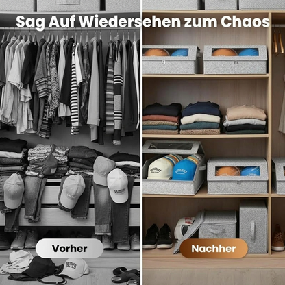 ✨JETZT 50 % RABATT!!✨Stapelbare Aufbewahrungsbox für Hüte mit durchsichtigem Fenster
