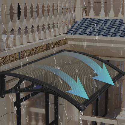 🏠 50 % Rabatt ! Haustür-Vordach Wetterfest – Trockener Eingang, voller Schutz! 🌧️ Schnee- & schlagfest, leise bei Regen, UV-beständig