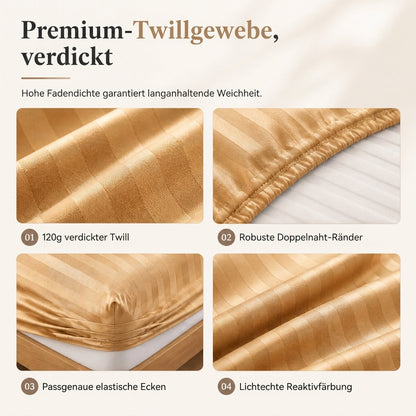 💤 Bettwäsche-Set 4-teilig 2026 – Verdickte Köper-Qualität mit Gewebeband, Hotel-Standard