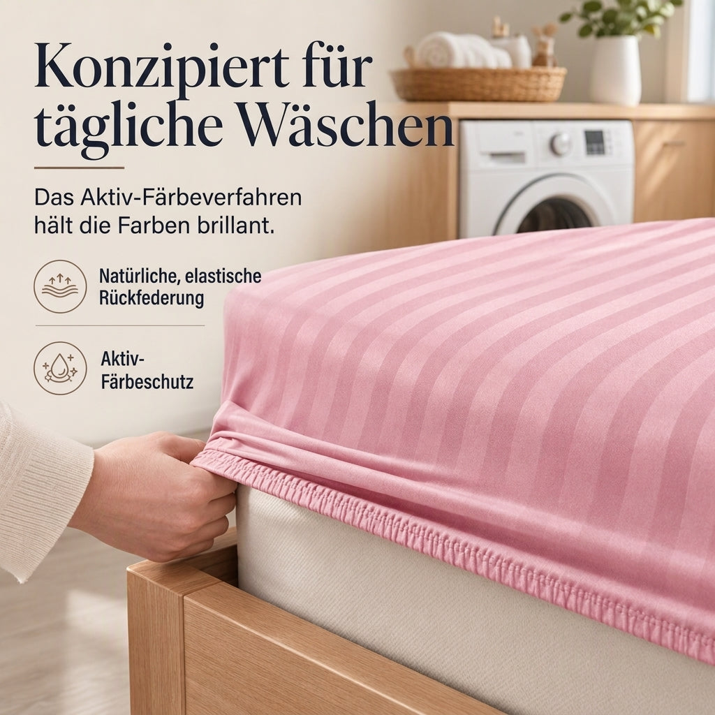 💤 Bettwäsche-Set 4-teilig 2026 – Verdickte Köper-Qualität mit Gewebeband, Hotel-Standard