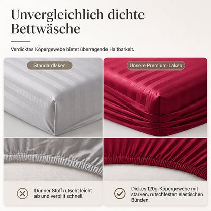 💤 Bettwäsche-Set 4-teilig 2026 – Verdickte Köper-Qualität mit Gewebeband, Hotel-Standard