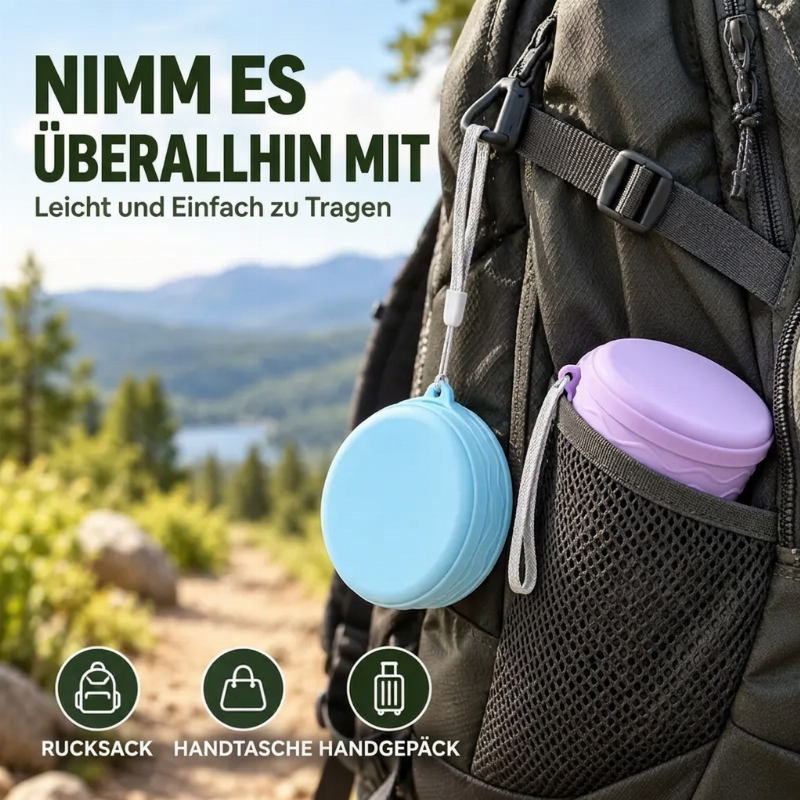 🥤 Zeitlich begrenzt: 50% Rabatt ✨ Faltbarer Reisebecher — kompakt, ultraleicht & einfach zu transportieren 🎒