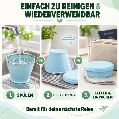 🥤 Zeitlich begrenzt: 50% Rabatt ✨ Faltbarer Reisebecher — kompakt, ultraleicht & einfach zu transportieren 🎒