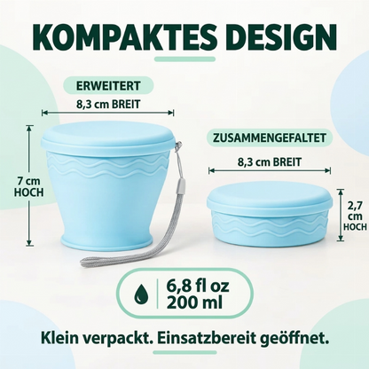 🥤 Zeitlich begrenzt: 50% Rabatt ✨ Faltbarer Reisebecher — kompakt, ultraleicht & einfach zu transportieren 🎒