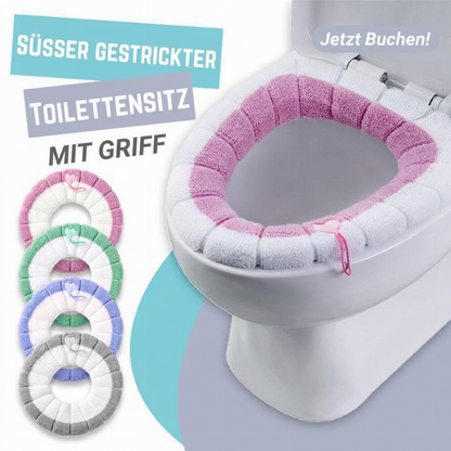 ⏳Nur für kurze Zeit – 50% RABATT⏰Niedlicher gestrickter Toilettensitz mit Griff
