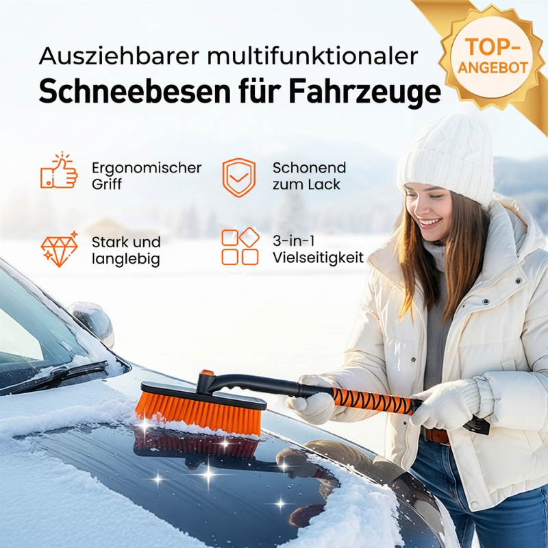 Ausziehbarer multifunktionaler Schneebesen für Fahrzeuge