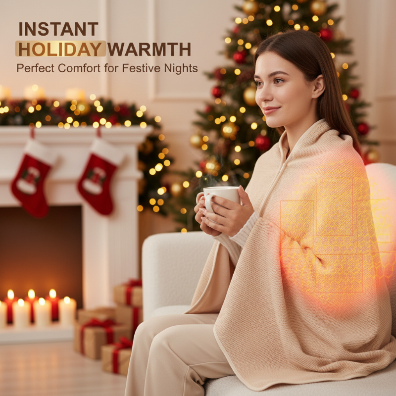 ⏰ Nur für kurze Zeit: 50% Rabatt!🔥 Ultra-warme, kuschelige & waschbare elektrische Heizdecke – ideal für Sofa, Bett & Büro
