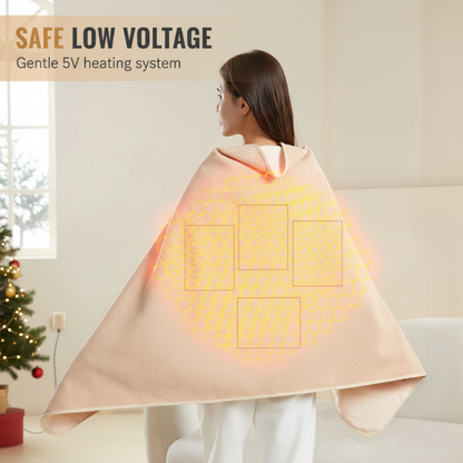 ⏰ Nur für kurze Zeit: 50% Rabatt!🔥 Ultra-warme, kuschelige & waschbare elektrische Heizdecke – ideal für Sofa, Bett & Büro