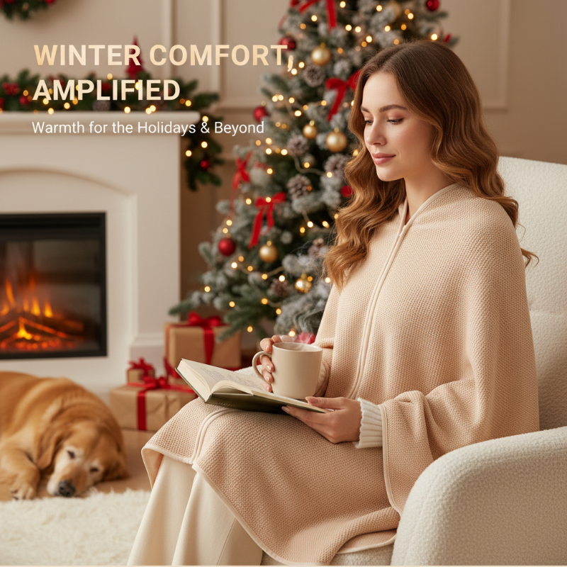 ⏰ Nur für kurze Zeit: 50% Rabatt!🔥 Ultra-warme, kuschelige & waschbare elektrische Heizdecke – ideal für Sofa, Bett & Büro