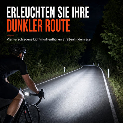 🚴 Helles Fahrradlicht-Set – Vorne & Hinten für maximale Sicherheit bei Nacht 🌙