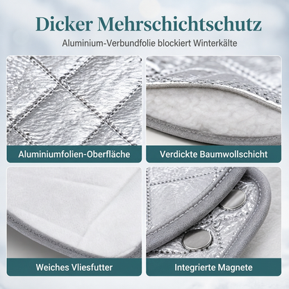 Verdickte magnetische Auto-Frontscheiben-Schneedecke Halbabdeckung für Winter-Frontscheiben für Limousinen und SUVs
