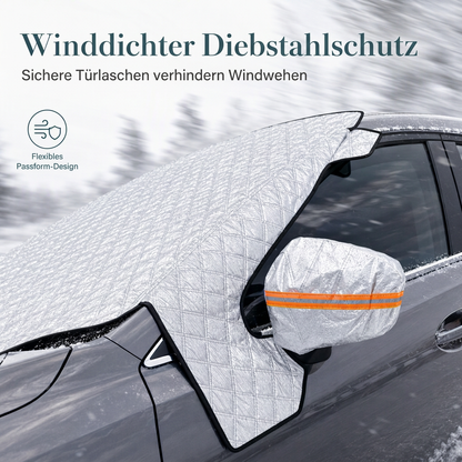 Verdickte magnetische Auto-Frontscheiben-Schneedecke Halbabdeckung für Winter-Frontscheiben für Limousinen und SUVs