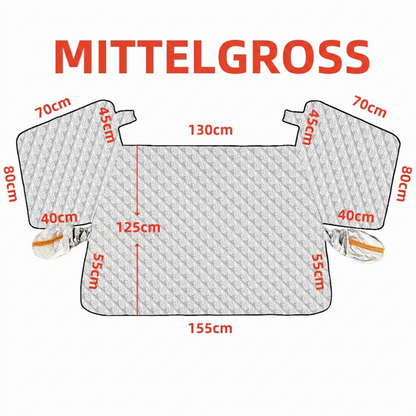 Verdickte magnetische Auto-Frontscheiben-Schneedecke Halbabdeckung für Winter-Frontscheiben für Limousinen und SUVs