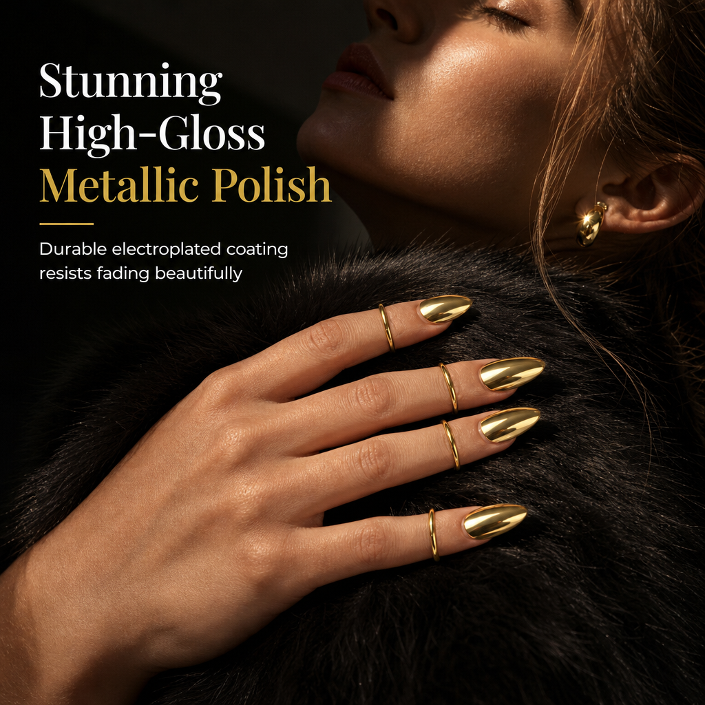💍50 % RABATT! ✨ Metall-Fingerspitzen-Nagelring, trendiges Modeschmuck Accessoire für Party & Alltag 🖤