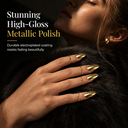 💍50 % RABATT! ✨ Metall-Fingerspitzen-Nagelring, trendiges Modeschmuck Accessoire für Party & Alltag 🖤