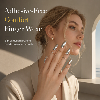 💍50 % RABATT! ✨ Metall-Fingerspitzen-Nagelring, trendiges Modeschmuck Accessoire für Party & Alltag 🖤