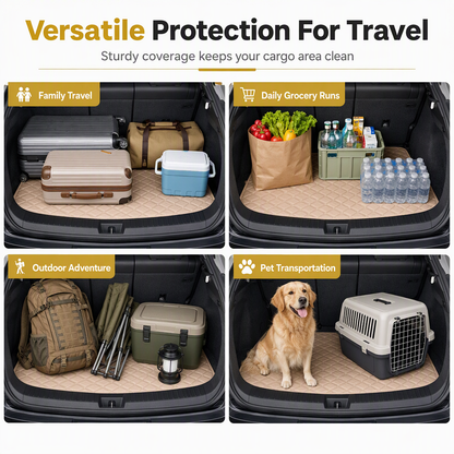 🚗 50 % RABATT! 🧽 Universelle Kofferraummatte aus PVC-Leder, pflegeleicht, Größe 100×70 cm ✨