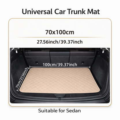 🚗 50 % RABATT! 🧽 Universelle Kofferraummatte aus PVC-Leder, pflegeleicht, Größe 100×70 cm ✨