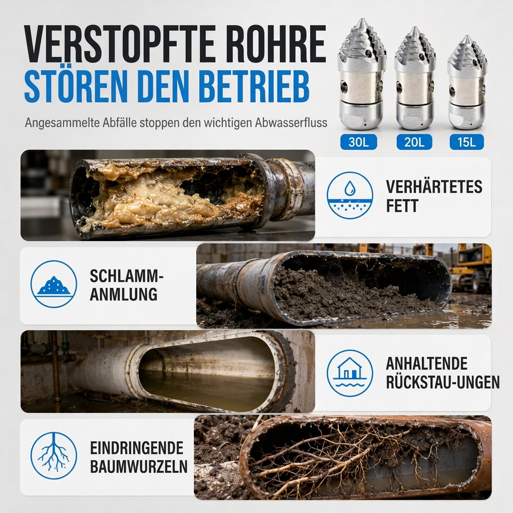 Hochdruck-Kanalreinigungsdüse in Pagodenform, Rohrreinigungs- und Säuredüse